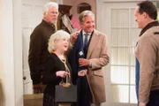 (v.li.): Barry Bostwick (Thomas), Julia Duffy (Amanda), George Hamilton (Spencer Blitz), Diedrich Bader (Greg Otto).