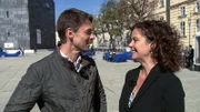 Angelika Kirchschlager und Peter Schneeberger treffen sich im Museumsquartier.