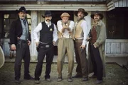 Holger Stockhaus (l.), Matthias Matschke (2.v.l.), Max Giermann (M.), Alexander Schubert (2.v.r.) und Carsten Strauch (r.).
