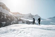 Stephan Eberharter und Markus Kröll bei einer Skitour.