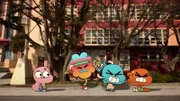v.li.: Anais, Tobias, Gumball, Darwin