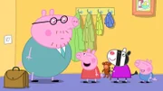 Peppa lernt heute, wie man zwinkert.