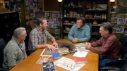 Matty Blake (2.v.l.), Rick Lagina (2.v.r.), Marty Lagina (r.)