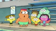 in front, l-r: Cricket Green, Carlos, Benny, Kiki