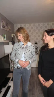 Sandra Eckardt und Isabella (r.).