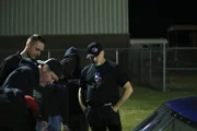 Doc checks out damage to his car after hitting the curb.