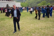 In front: Michael Palin