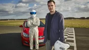 The Stig (l.), Nicholas Hoult