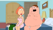 Lois Griffin (l.); Peter Griffin (r.)