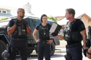 Von links: Daniel 'Hondo' Harrelson (Shemar Moore), Christina 'Chris' Alonso (Lina Esco) und Dominique Luca (Kenny Johnson)