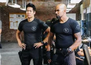 L-R: Victor Tan (David Lim) and Daniel 'Hondo' Harrelson (Shemar Moore)