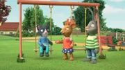 Pip und Posy möchten, dass Mo bei ihrer Show mitmacht. Mo zögert allerdings.