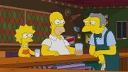 (v.l.n.r.) Lisa; Homer; Moe