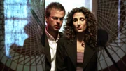 Detective Danny Messer (Carmine Giovinazzo) und Detective Stella Bonasera (Melina Kanakaredes).