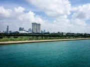 Skyline von Singapur.