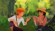 Tom und Huck entdecken das Diebesgut.