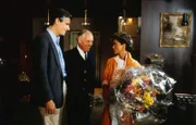 Von links: Hermes (Sky Dumont), Brunner (Klaus Höhne) und Ilona Heinl (Uschi Glas).