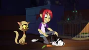v.li.: Chester, Mina Monroe, Bunnicula