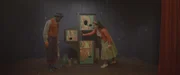 Will (Nana Agyeman-Bediako) und Josie (Yuki Sutton) üben ihre Zaubertricks mit dem neuen Kabinett.
