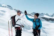 v.li.: Markus Kröll und Stephan Eberharter bei einer Skitour