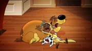 Bunnicula (unten), Chester und Harold (hinter)