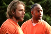 Pictured (L-R): Max Thieriot as Bode Donovan and W Tre Davis as Freddy Mills.