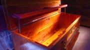 Wurde die Leiche von Kathleen Lipscomb in dieser Holzkiste zum Fundort transportiert?