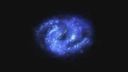 Dark matter filter on a galaxy.