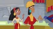 L-R: Malina and Kuzco. Yzma
