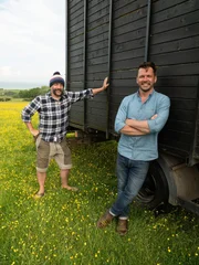 Jimmy De Ville and Jimmy Doherty with the Horsebox.