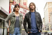 Kensi Blye (Daniela Ruah, l.); Marty Deeks (Eric Christian Olsen, r.)