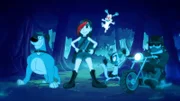 v.li.: Harold, Mina Monroe, Bunnicula, Chester, Rocko