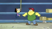 L-R: Tilly Green (voiced by Marieve Herington), Bill Green (voiced by Bob Joles)