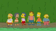 (v.l.n.r.) Martin; Lewis; Milhouse; Nelson; Bart; Ralph