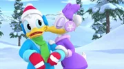 L-R: Donald duck, Daisy Duck