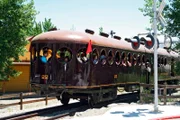 Triebfahrzeug der Virginia and Truckee Railroad im Ted "Slim" Gibson Memorial Park - Nevada State Railroad Museum.
