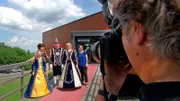 Ein Modell eines Ringofens zur Herstellung von Ziegel.