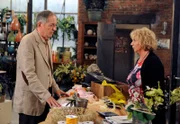 ARD ROTE ROSEN FOLGE 1143, am Dienstag um 14:10 Uhr im ERSTEN. Achim (Peter Rühring, l.) ist tief enttäuscht, als Erika (Madeleine Lierck-Wien, r.) seinen Vorschlag zusammenzuziehen ablehnt.