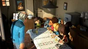 Bei Bauer Ludwig erfahren die Kinder, was es mit dem sagenumwobenen Schatz des Engländers auf sich hat.