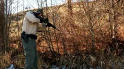 Day shoots a blind deer.