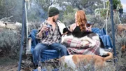 Spencer Lenz and Lyndsay McKeever talk about their future while sitting on swing in De Beque, CO.