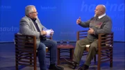 Wilfried Schulte im Gespraech mit Donald Woods (v.l.)