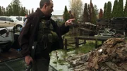 Officer Prater discusses Rabid Coyote with Animal Control Officer.
