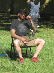 Matt sitting in the interview chair.