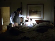 Actors portray a doctor and a tuberculosis patient. In the 19th century New England a tuberculosis epidemic fueled a vampire scare.