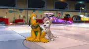 On the left: Pluto