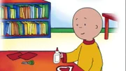 Caillou muss eine neue Valentinskarte für Leo basteln.