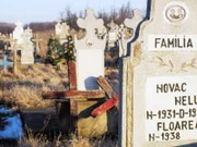 A village cemetery in Romania, where Petre Toma is buried. The police were called after the report that Toma's grave was dececrated by relatives who believed he was a 'strigoi', or a vampire.