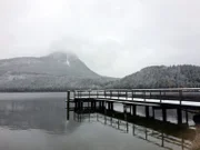 Altausseer See im Winter.