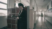Evelyn reviews the CCTV footage of Spirits caught on camera at the school